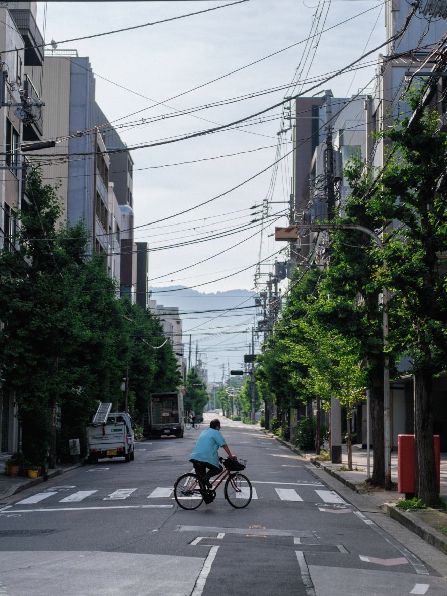 Snapshots of bicycles in Kyoto from June 2024