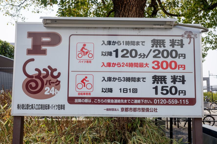 Kurutto Parking Umekoji Park Shichijo Entrance