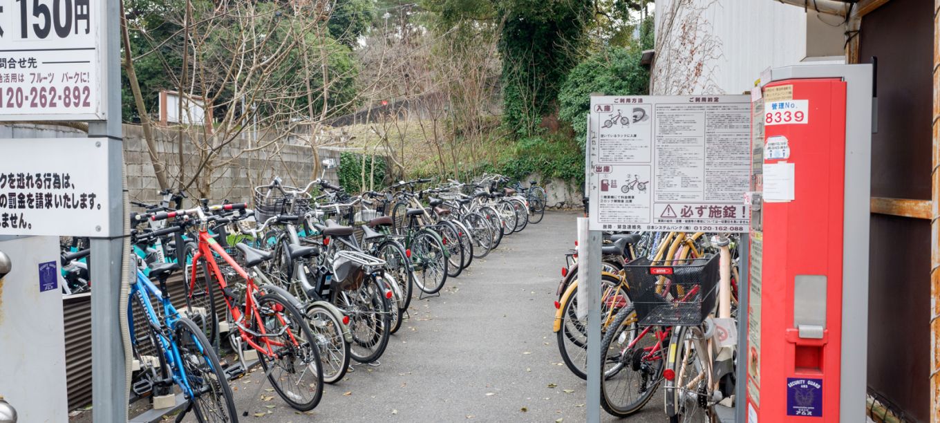 Fruit Bicycle Parking Gion
