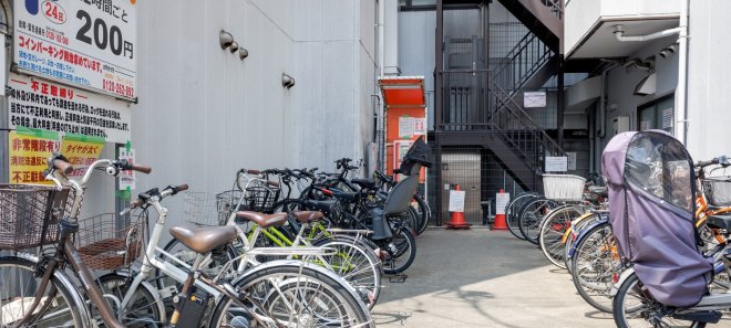 Fruit Bicycle Parking Kyoto Station North